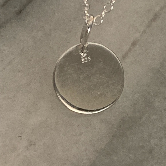 Sterling Silver .925 'BFF' Pendant Necklace 16” - Picture 3 of 4